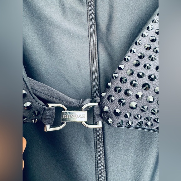 Dundas Coco Royal Gown in Black detachable embellished bra black - Picture 10 of 17